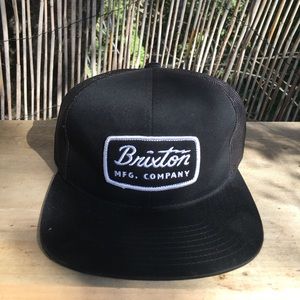 Brixton MFG Flat Billed Trucker Hat.